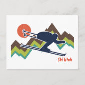 Ski Utah Briefkaart (Voorkant)