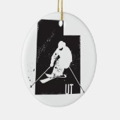 Ski Utah Keramisch Ornament (Rechts)