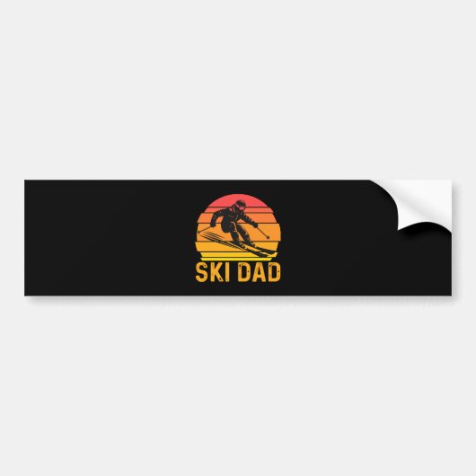 ski vader bumpersticker (Voorkant)