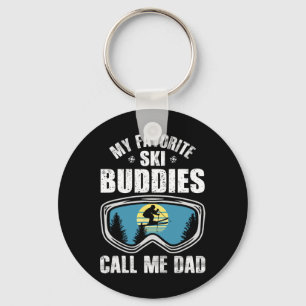 Ski Vader Cadeau Mijn Favoriete Ski-makkers Noemen Sleutelhanger