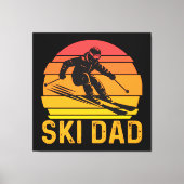 ski vader canvas afdruk (Voorkant)