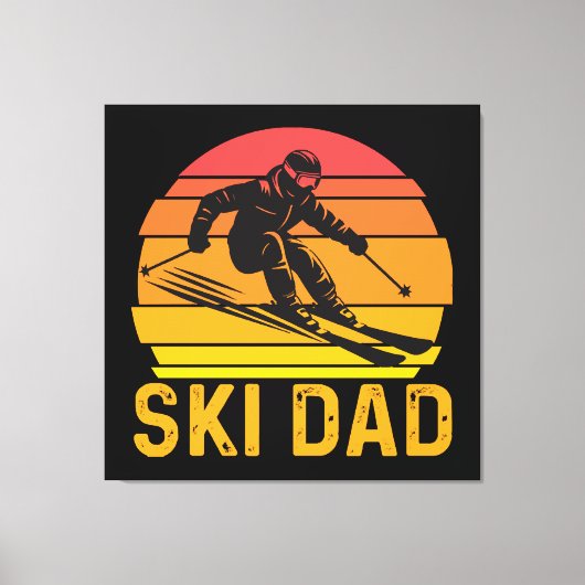 ski vader canvas afdruk (Voorkant)