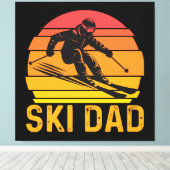 ski vader canvas afdruk (Insitu (Houten vloer))