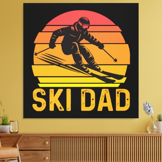 ski vader canvas afdruk (Insitu (Woonkamer))