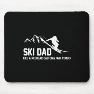 Ski Vader Grappige Skiër Sneeuwavontuur Skiën Lief Muismat