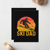 ski vader notitiekaartje (Voorkant / Achterkant in situ)