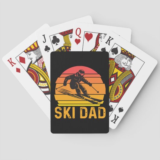 ski vader pokerkaarten (Achterkant)