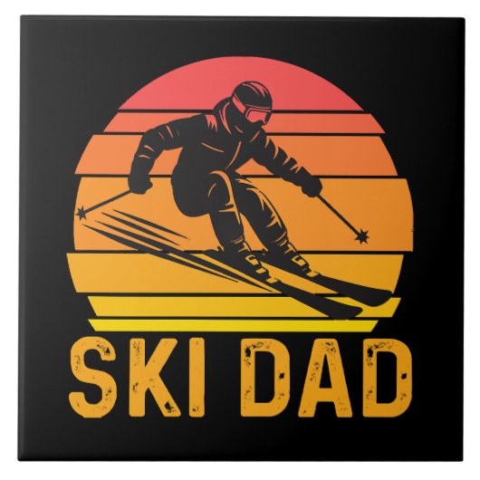 ski vader tegeltje (Voorkant)