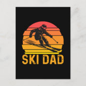 ski vader uitnodiging briefkaart (Voorkant)