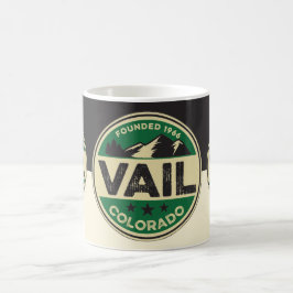 Ski Vail Black & Tan Mug Koffiemok