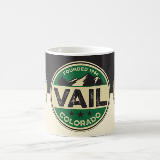 Ski Vail Black & Tan Mug Koffiemok (Center)