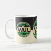 Ski Vail Black & Tan Mug Koffiemok (Links)