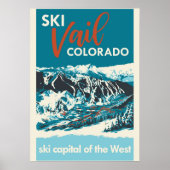 Ski Vail Colorado  Poster (Voorkant)