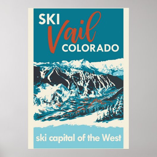 Ski Vail Colorado Poster (Voorkant)