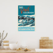 Ski Vail Colorado Poster (Keuken)