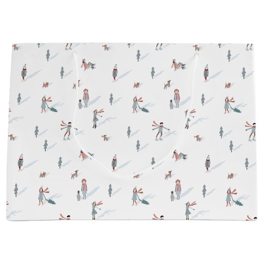 Ski Vakantie Gift Bag Groot Cadeauzakje (Voorkant)