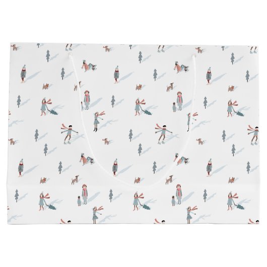 Ski Vakantie Gift Bag Groot Cadeauzakje (Achterkant)