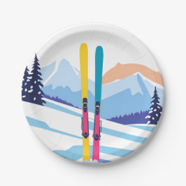 Ski Vakantie Papieren Bordje
