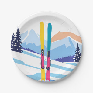 Ski Vakantie Papieren Bordje