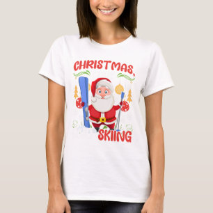Ski Vakantie Skiërs Outfit Kerstmis Liefde Skiën T-shirt