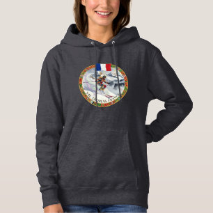 Ski Val Thorens, Frankrijk, vrouwelijke skiër Hoodie