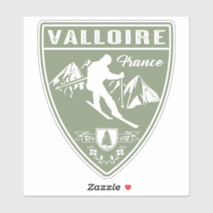 Ski Valloire Frankrijk Sticker