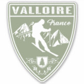 Ski Valloire Frankrijk Sticker (Voorkant)