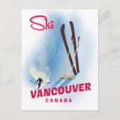 Ski Vancouver Canada Briefkaart (Voorkant)