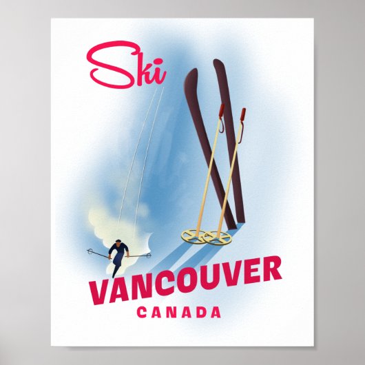 Ski Vancouver Canada Giant Coffee Mok Poster (Voorkant)