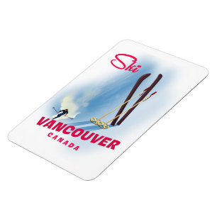 Ski Vancouver Canada Magneet