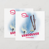 Ski Vancouver Canada magneet (Voorkant / Achterkant)