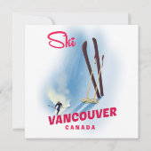 Ski Vancouver Canada magneet (Achterkant)