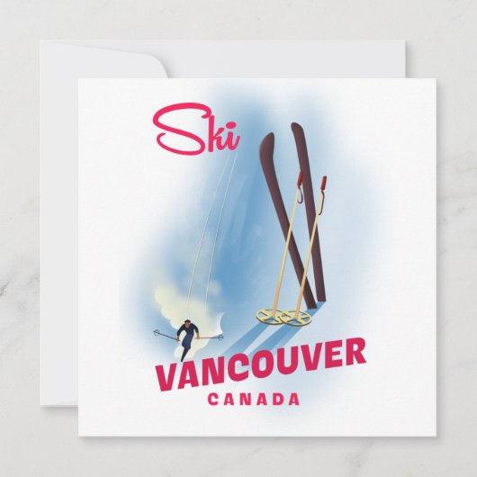 Ski Vancouver Canada magneet (Voorkant)