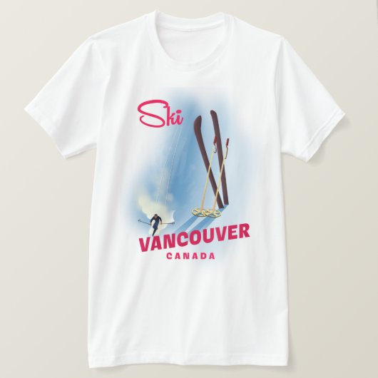 Ski Vancouver Canada T-shirt (Design voorkant)