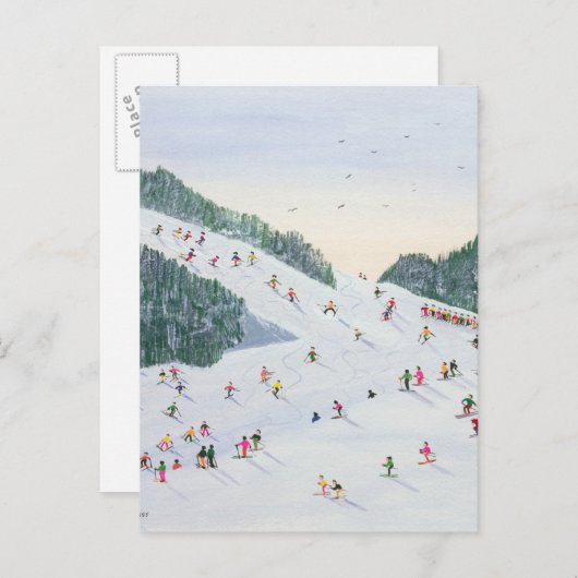 Ski-Vening 1995 Briefkaart (Voorkant / Achterkant)