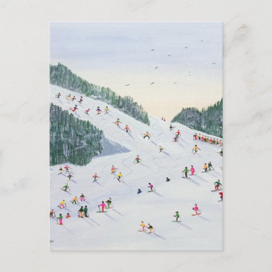 Ski-Vening 1995 Briefkaart (Voorkant)