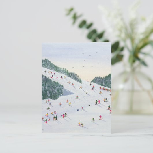 Ski-Vening 1995 Briefkaart (Staand voorkant)