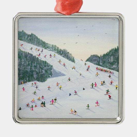 Ski-vening 1995 metalen ornament (Voorkant)