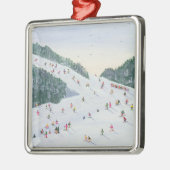 Ski-vening 1995 metalen ornament (Links)