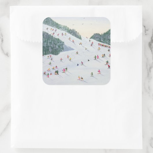 Ski-vening 1995 vierkante sticker (Tas)