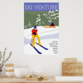 Ski Venture Poster 24 "x36" Archiefpapier (Keuken)