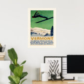 Ski Vermont 20x28 Poster (Thuiskantoor)