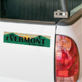 Ski Vermont...Als je wilt. Bumpersticker (Op Truck)