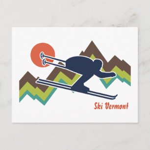 Ski Vermont Briefkaart