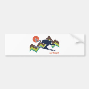 Ski Vermont Bumpersticker