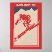 Ski Vermont Resort Burke Mountain Poster (Voorkant)