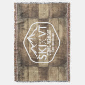 Ski Vermont Stowe Killington Stratton Sugarbush Deken (Voorkant Verticaal)