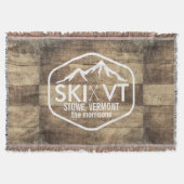 Ski Vermont Stowe Killington Stratton Sugarbush Deken (Voorkant)