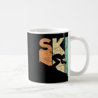 Ski Vintage Skiloper Retro Skiliefhebber Afdaling Koffiemok