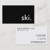 ski visitekaartje (Voorkant / Achterkant)